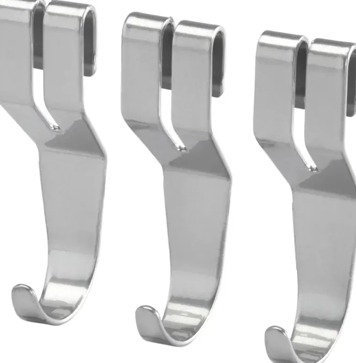 Elfa Classic Hyllykoukku Lankahyllyyn 472480 3Kpl Platina