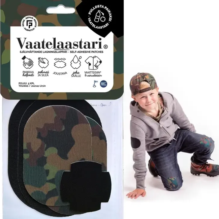 Fabpatch Vaatelaastari, Polku - Helppo, Hankaamalla Kiinnittyva Tekstiilien Korjauspaikka