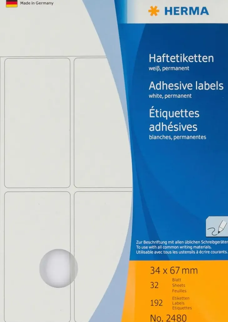 Herma Etiketti 34X67Mm