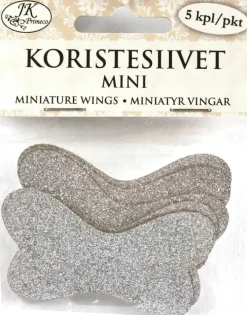 J.K. Primeco Koristesiivet Mini Hopea Glitter 5 Kpl