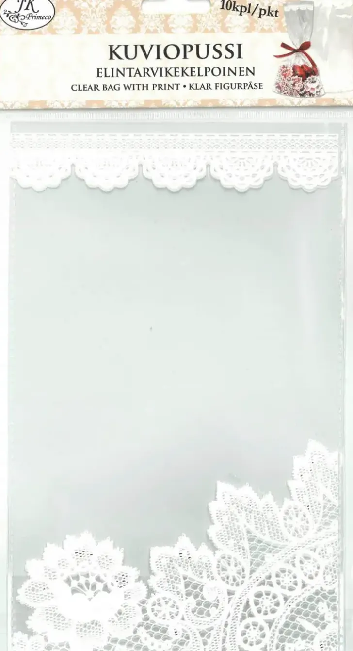 J.K. Primeco Kuviopussi Pitsi 10Kpl/Pkt