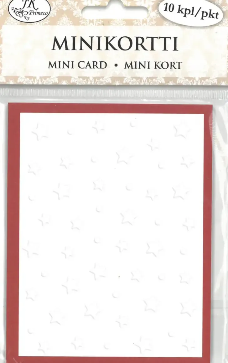 J.K. Primeco Minikortti Kohokuvio Tahdet Punavalkoinen 10 Kpl