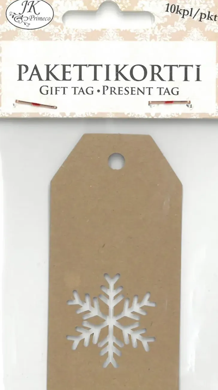 J.K. Primeco Pakettikortti Lumihiutale 10 Kpl