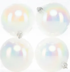 Joulupallo Helmi 4 Kpl 8 Cm