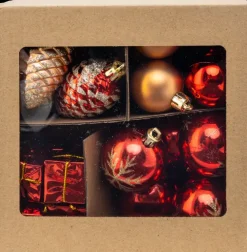 Joulupallo Lajitelma Kulta-Puna 60Kpl M