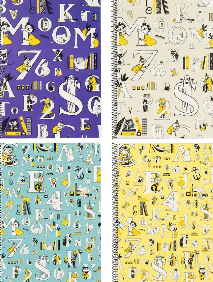 Kierrevihko Muumi Abc A4/80 7X7Mm Ruutu