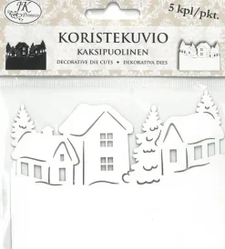 Koristekuvio Kyla Mustavalkoinen 5 Kpl/Pkt