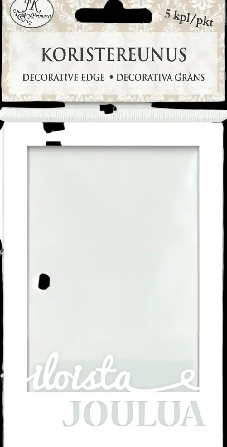 Koristereunus Iloista Joulua Valkoinen 5Kpl/Pkt