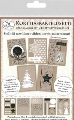 Korttiaskartelusetti Joulu Natur 5+5