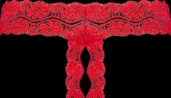 Kyra Avohaarastringit S/M Red