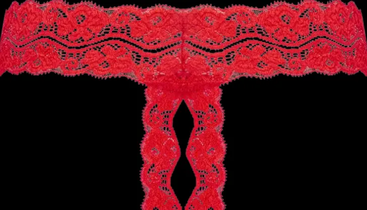 Kyra Avohaarastringit S/M Red