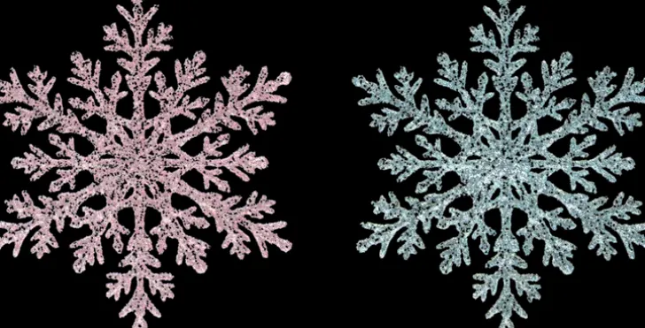 Lumikide 110Mm Rosa/Vaal.Sin. Glitter Lajitelma