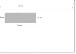 Luontevat Ikkunakirjekuoria E5 Valkoinen 20Kpl