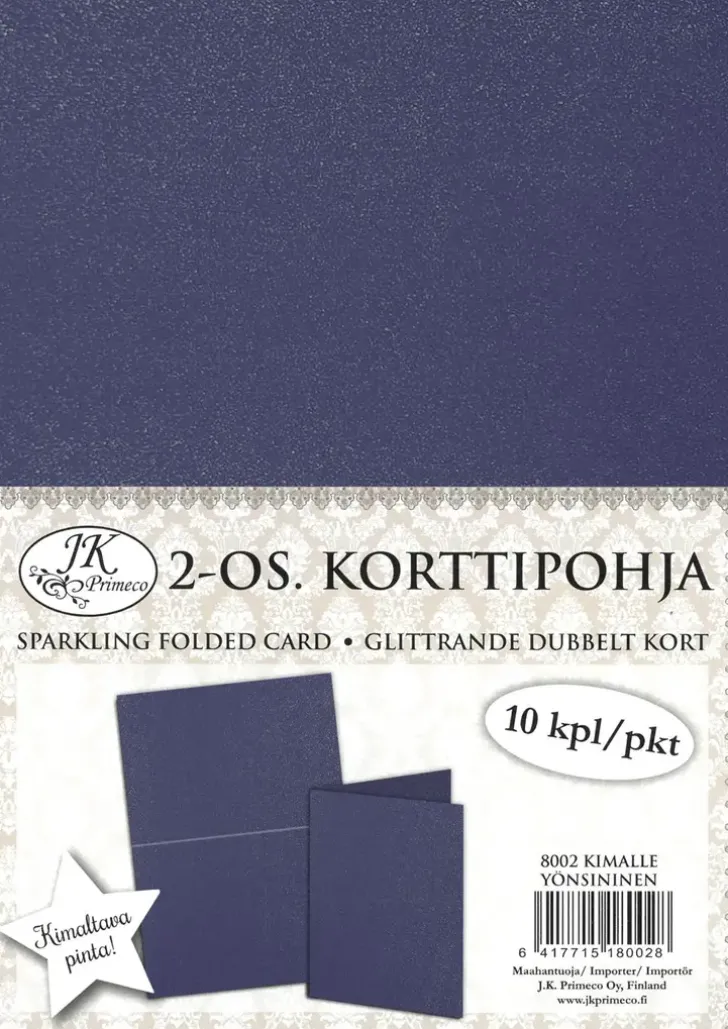 2-Os. Korttipohja Kimalle Yonsininen 10Kpl