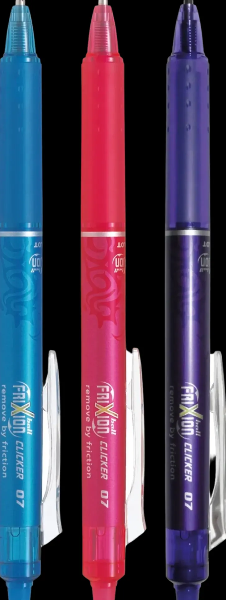 Pilot Frixion Kuulakyna 3 Kpl Fun Violetti, Sininen Ja Pinkki