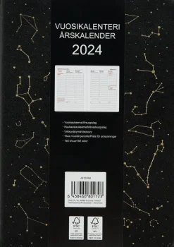 Poytakalenteri A5 Tahtikartta, Musta