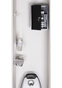 Siivouskomerosarja Lm 872: Lukittava Kemikaalikaappi + Sarjakori + Ylakaari Imuriletkulle