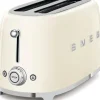 Smeg Tsf02Creu 4-Viipaleen Leivanpaahdin Kerma