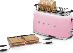 Smeg Tsf02Pkeu 4-Viipaleen Leivanpaahdin Pinkki