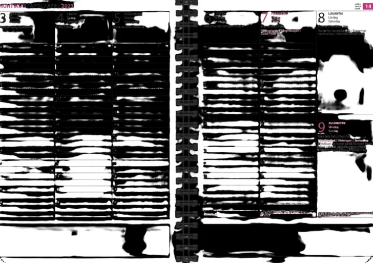 Vuosikalenteri Vallila A5 Heinikko 2024
